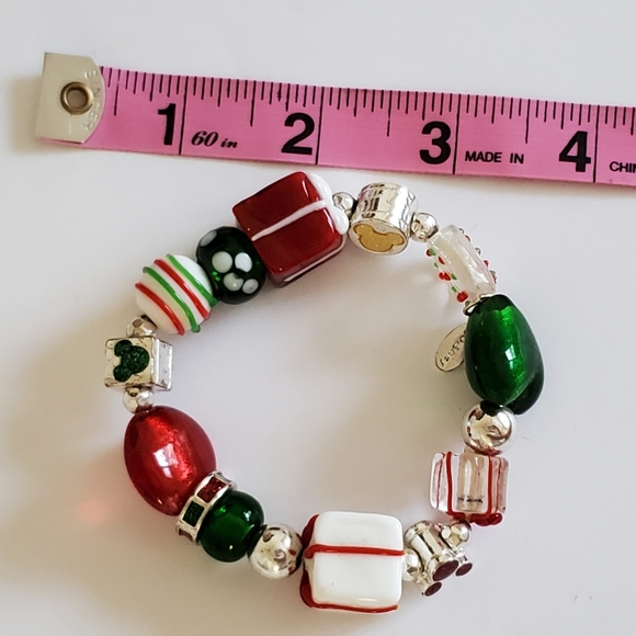 Disney Mickey Mouse Glass Bead Stretchy Braclet - Picture 3 of 3